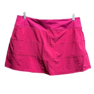 Lululemon Pink Pace‎ Rival Mid-Rise Women's Activewear Skort Size 12